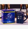 Doctor Who Tardis Mug Cup Police Box Ceramic Mug With Lid Cover